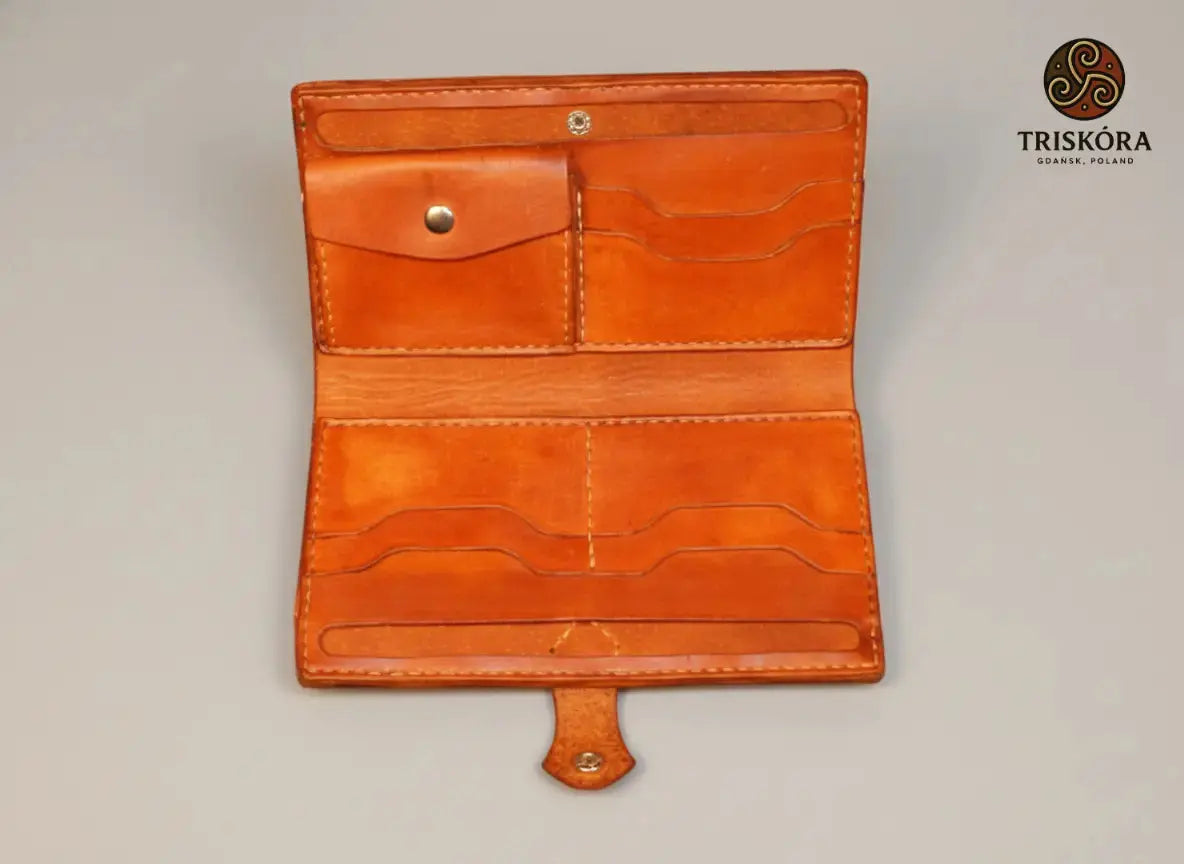 Long Leather Wallet for Women Triskóra