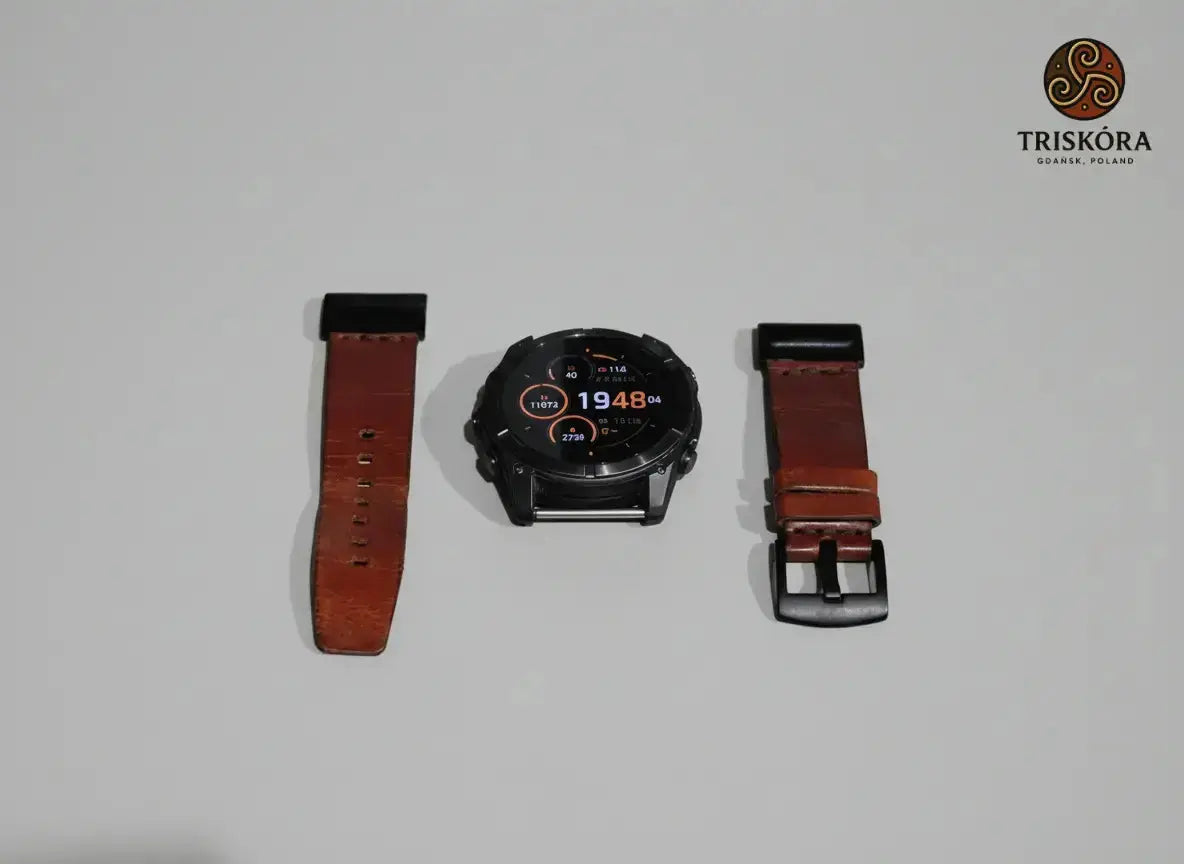 Garmin Watch Strap 22mm - QuickFit 26mm - Fenix 8X 7X 6X 5X 3 Epix 51mm Triskóra