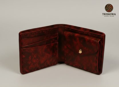Custom Lenn Wallet with Carved Image Triskóra